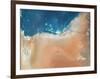 Emirate of Abu Dhabi, Satellite Image-null-Framed Photographic Print