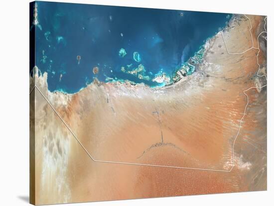 Emirate of Abu Dhabi, Satellite Image-null-Stretched Canvas