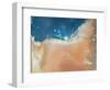 Emirate of Abu Dhabi, Satellite Image-null-Framed Photographic Print