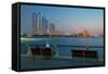Emirate Towers and Emirates Palace at Night, Abu Dhabi, United Arab Emirates, Middle East-Frank Fell-Framed Stretched Canvas