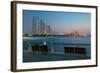 Emirate Towers and Emirates Palace at Night, Abu Dhabi, United Arab Emirates, Middle East-Frank Fell-Framed Photographic Print