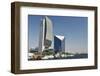 Emirates Nbd and Dubai Chamber of Commerce Buildings-Matt-Framed Photographic Print