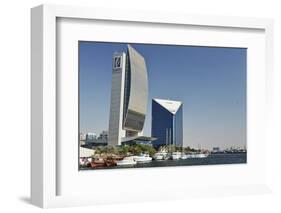 Emirates Nbd and Dubai Chamber of Commerce Buildings-Matt-Framed Photographic Print