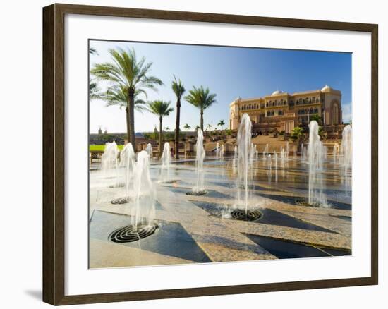 Emirates Palace Hotel, Abu Dhabi, United Arab Emirates, Middle East-Alan Copson-Framed Photographic Print