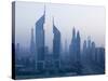 Emirates Towers, Sheik Zayed Road Area, Dubai, United Arab Emirates-Walter Bibikow-Stretched Canvas