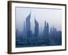Emirates Towers, Sheik Zayed Road Area, Dubai, United Arab Emirates-Walter Bibikow-Framed Photographic Print