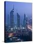 Emirates Towers, Sheik Zayed Road Area, Dubai, United Arab Emirates-Walter Bibikow-Stretched Canvas
