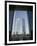 Emirates Towers Through Dubai International Financial Center Arch, Sheikh Zayed Road, Dubai, UAE-Walter Bibikow-Framed Photographic Print