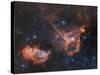 Emission Nebulae IC 1848 And IC 1805-Davide De Martin-Stretched Canvas