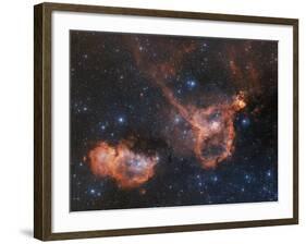 Emission Nebulae IC 1848 And IC 1805-Davide De Martin-Framed Photographic Print