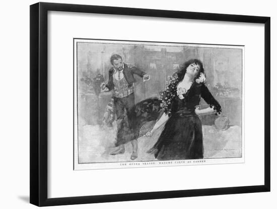 Emma Calve as Carmen at Covent Garden, London-null-Framed Art Print