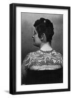 Emma de Burgh, Tattooed Lady, 1897-Carl Miller-Framed Art Print