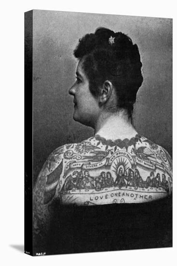 Emma de Burgh, Tattooed Lady, 1897-Carl Miller-Stretched Canvas