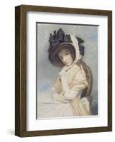 Emma, Engraved and Pub. by John Jones (C.1745-97), 1785 (Stipple)-George Romney-Framed Giclee Print