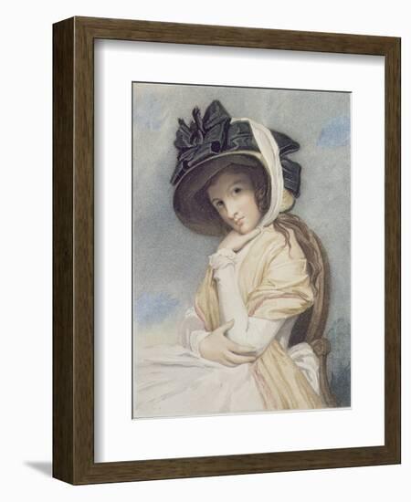 Emma, Engraved and Pub. by John Jones (C.1745-97), 1785 (Stipple)-George Romney-Framed Giclee Print