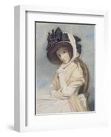 Emma, Engraved and Pub. by John Jones (C.1745-97), 1785 (Stipple)-George Romney-Framed Giclee Print