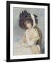 Emma, Engraved and Pub. by John Jones (C.1745-97), 1785 (Stipple)-George Romney-Framed Giclee Print