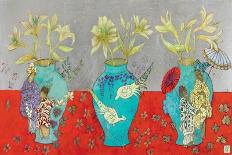 Still Life with Golden Fans-Emma Forrester-Giclee Print