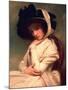Emma Hart, Later Lady Hamilton, in a Straw Hat, C.1782-94-George Romney-Mounted Giclee Print