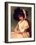 Emma Hart, Later Lady Hamilton, in a Straw Hat, C.1782-94-George Romney-Framed Giclee Print