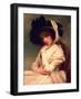 Emma Hart, Later Lady Hamilton, in a Straw Hat, C.1782-94-George Romney-Framed Giclee Print