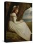 Emma, Lady Hamilton-George Romney-Stretched Canvas