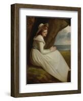 Emma, Lady Hamilton-George Romney-Framed Giclee Print