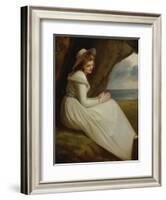 Emma, Lady Hamilton-George Romney-Framed Giclee Print