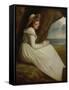 Emma, Lady Hamilton-George Romney-Framed Stretched Canvas