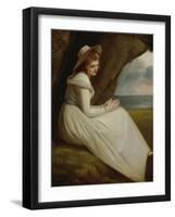 Emma, Lady Hamilton-George Romney-Framed Giclee Print