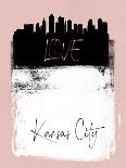 Kansas City Abstract Skyline I-Emma Moore-Art Print