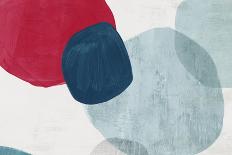 Red and Blue Pebbles II-Emma Peal-Art Print