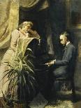 At the Piano-Emma Sparre-Laminated Giclee Print