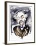 Emmanuel Chabrier - French composer and pianist; caricature with l'étoile-Neale Osborne-Framed Giclee Print