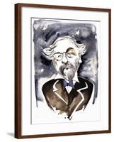 Emmanuel Chabrier - French composer and pianist; caricature with l'étoile-Neale Osborne-Framed Giclee Print