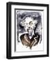 Emmanuel Chabrier - French composer and pianist; caricature with l'étoile-Neale Osborne-Framed Giclee Print