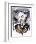 Emmanuel Chabrier - French composer and pianist; caricature with l'étoile-Neale Osborne-Framed Giclee Print