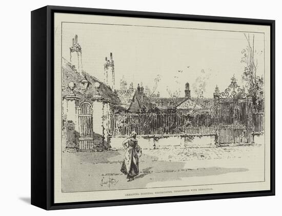 Emmanuel Hospital, Westminster, Threatened with Demolition-Herbert Railton-Framed Stretched Canvas