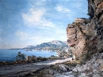 The Old Town Below the Cemetery, Menton, 1890-Emmanuel Lansyer-Giclee Print