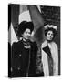 Emmeline Pankhurst, British Suffragette, and Her Daughter Christabel, Early 20th Century-null-Stretched Canvas
