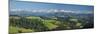 Emmental Valley and Swiss Alps in the Background, Berner Oberland, Switzerland-Jon Arnold-Mounted Photographic Print