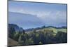 Emmental Valley and Swiss Alps in the Background, Berner Oberland, Switzerland-Jon Arnold-Mounted Photographic Print