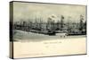Emmerich, Hafen Mit Schiffen, Weihnachten 1899-null-Stretched Canvas