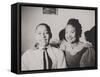 Emmett Till with His Mother, Mamie Bradley, Ca. 1950-null-Framed Stretched Canvas