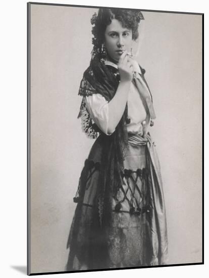 Emmy Destinn Czech Opera Singer as Carmen-null-Mounted Photographic Print