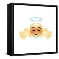 Emoji Angel-Ali Lynne-Framed Stretched Canvas