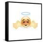 Emoji Angel-Ali Lynne-Framed Stretched Canvas