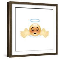 Emoji Angel-Ali Lynne-Framed Giclee Print