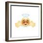 Emoji Angel-Ali Lynne-Framed Giclee Print