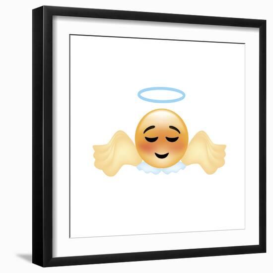 Emoji Angel-Ali Lynne-Framed Giclee Print